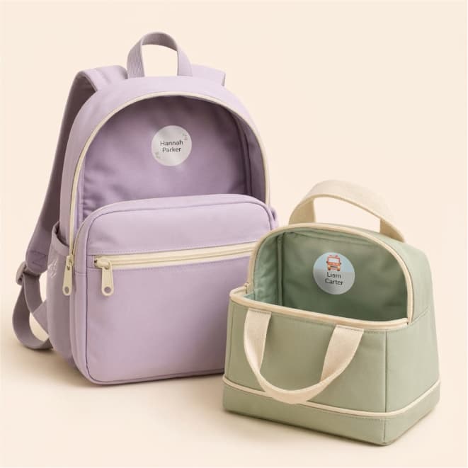Backpacks and lunch bags