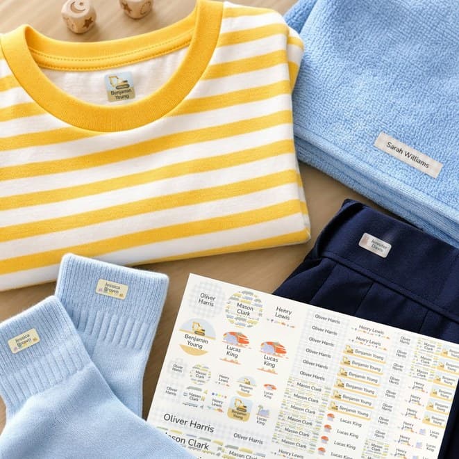 Clothing labels for fabric