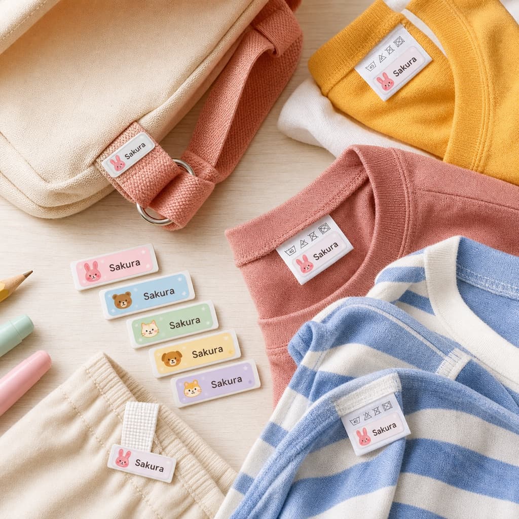 Tag labels for clothing care tags