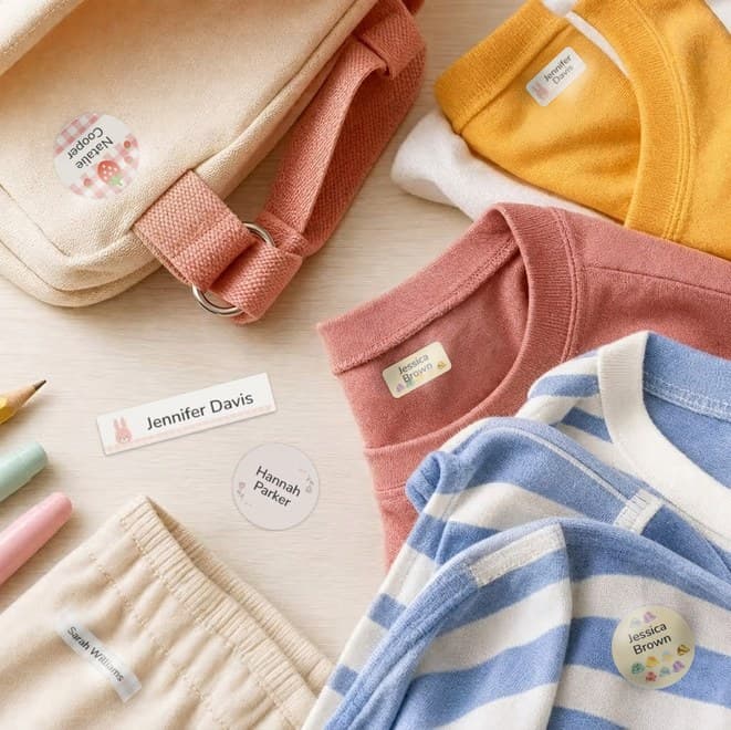 Tag labels for clothing care tags